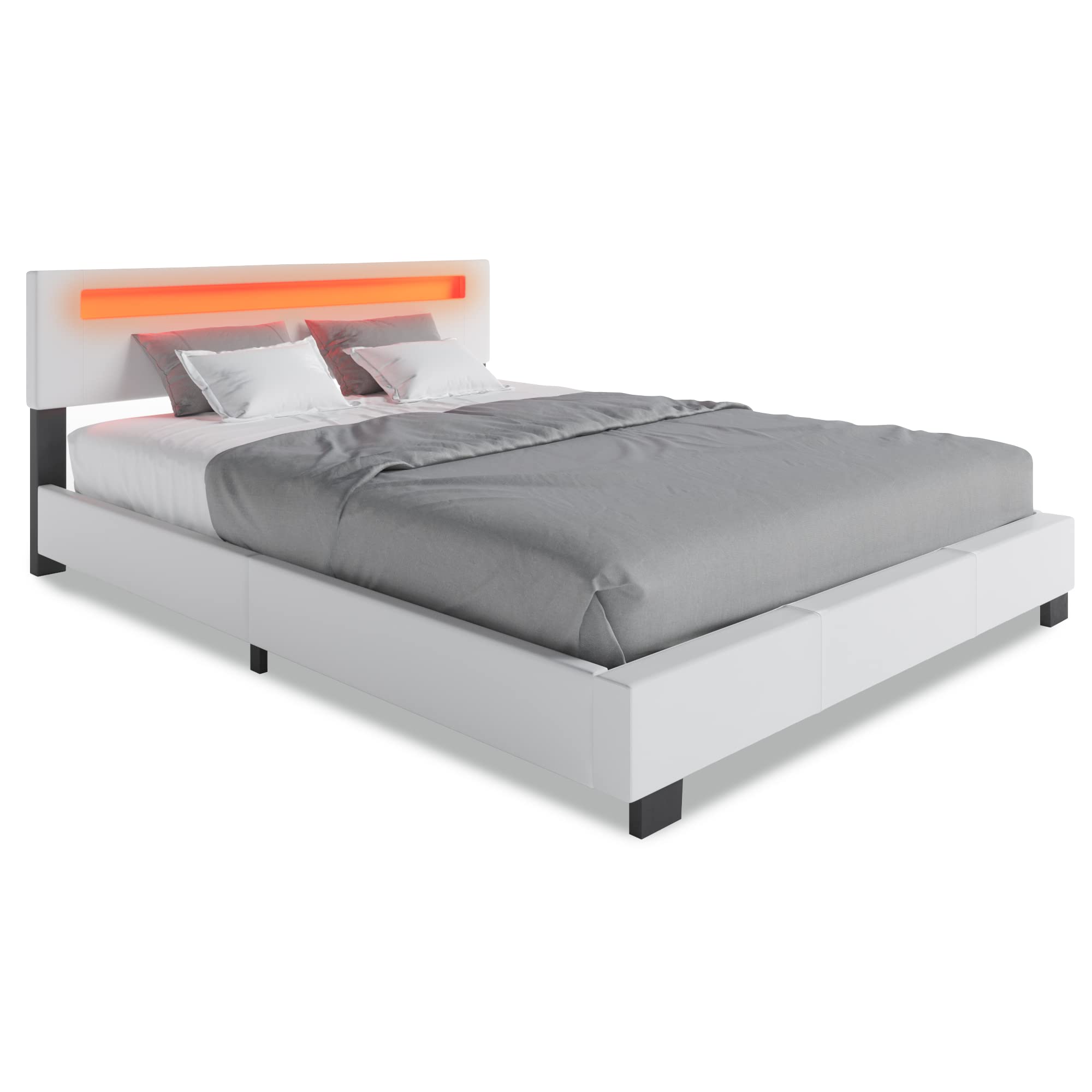 【Furniture】Pezzolla LED Bed Frame King Size Contemporary Modern Low