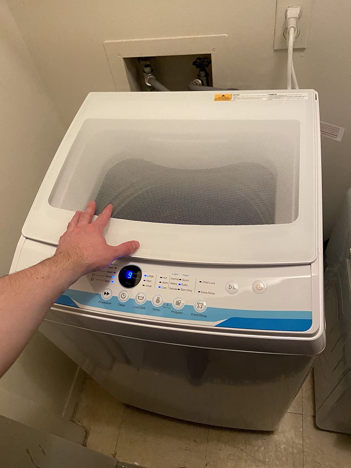 1.6 Cu.ft Portable Washing Machine, 11lbs Capacity