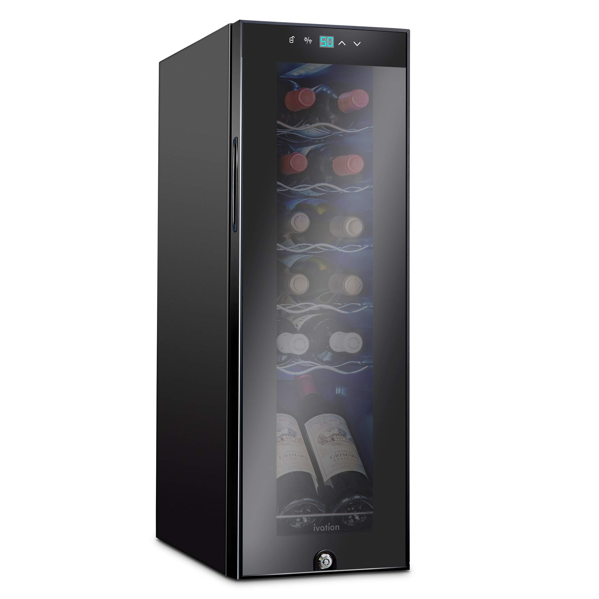 【Appliances】Ivation 12 Bottle Compressor Wine Cooler Refrigerator w