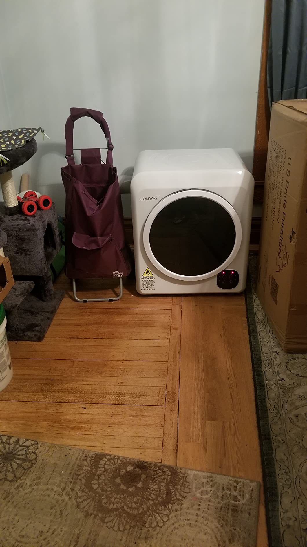 【Appliances】COSTWAY 1700W Electric Portable Clothes Dryer, 13.2 lbs