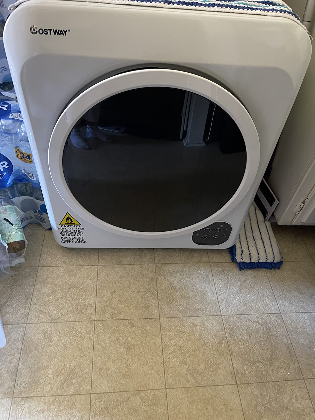 【Appliances】COSTWAY 1700W Electric Portable Clothes Dryer, 13.2 lbs