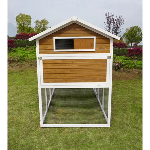 【Home&Garden】【Best Sellers】Shanae Walk In Chicken Coop with Chicken Run
