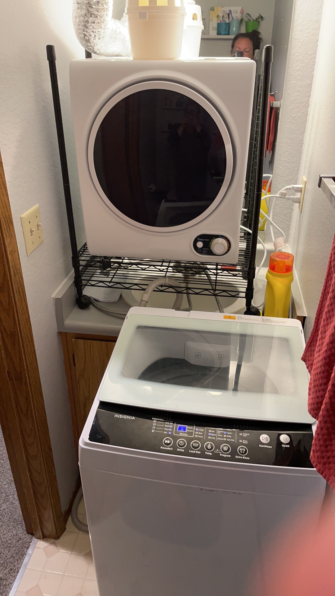 【Appliances】Magic Chef Compact Electric White MCSDRY15W 1.5 cu. ft