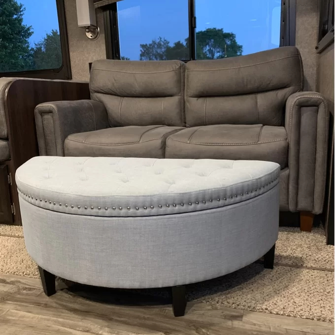 【Furniture】Roxann Upholstered Flip Top Storage Bench NKmarkets