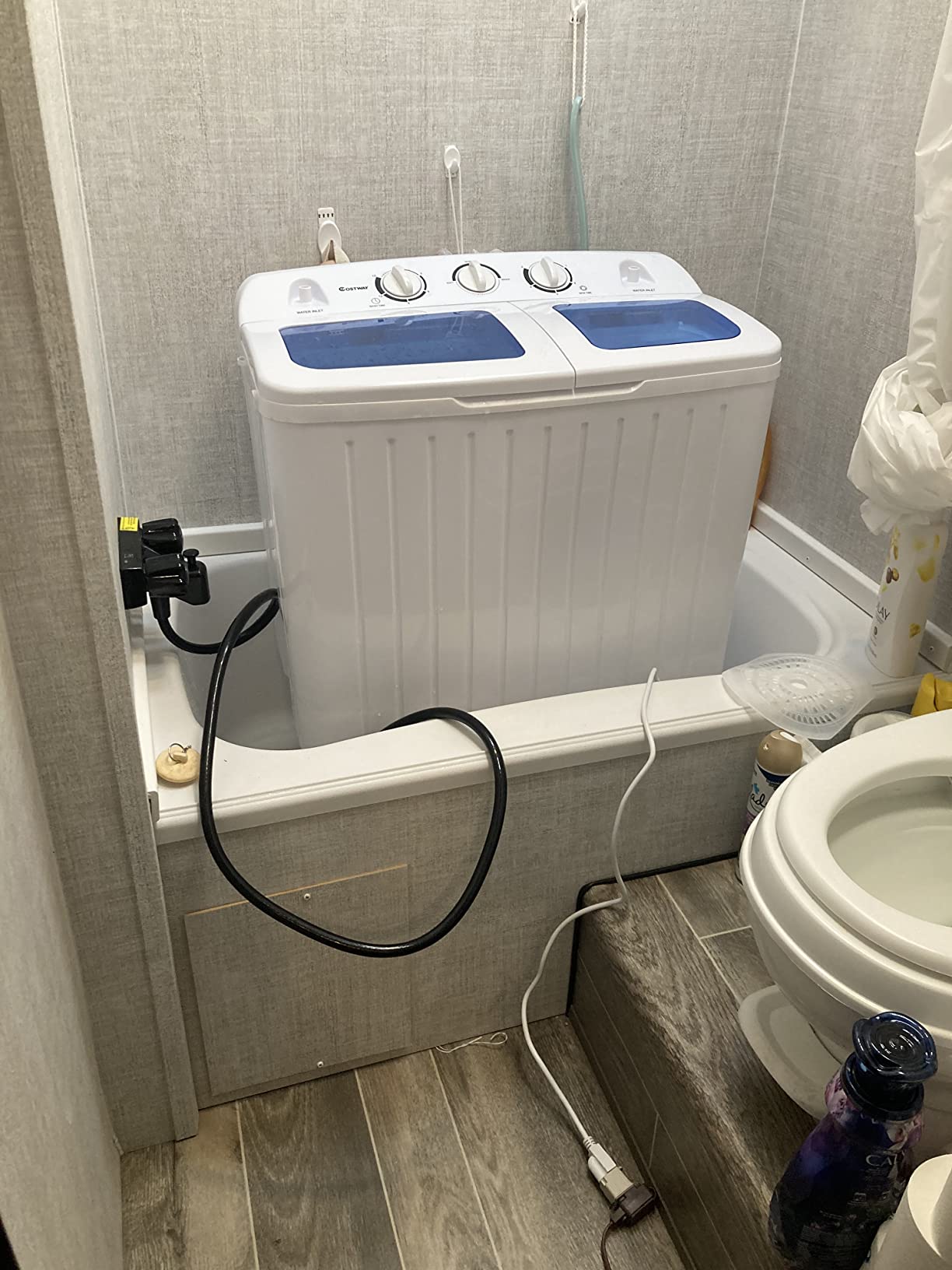 【Appliances】Giantex Portable Mini Compact Twin Tub Washing Machine 17