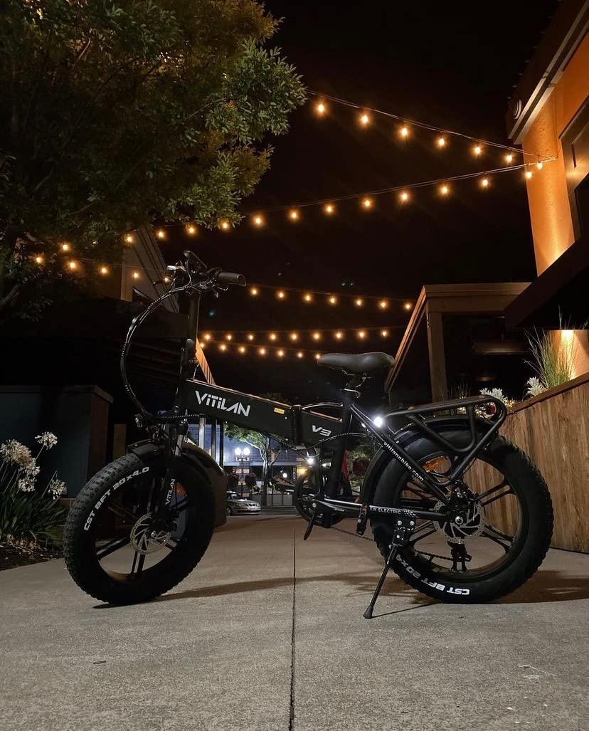 【Sports&Outdoors】Electric Bike for Adults 20" Folding Bikes 4.0 Fat