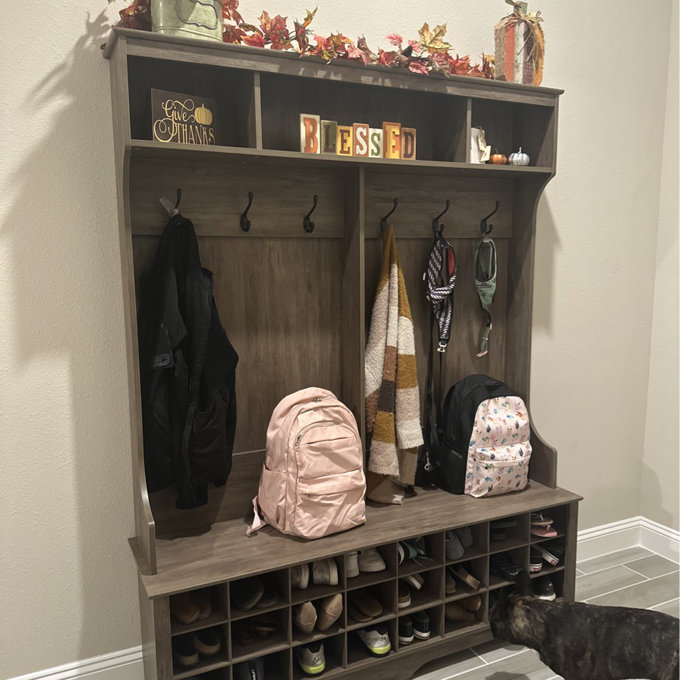 【Furniture】Gracie 60'' Wide Hall Tree with Bench NKmarkets