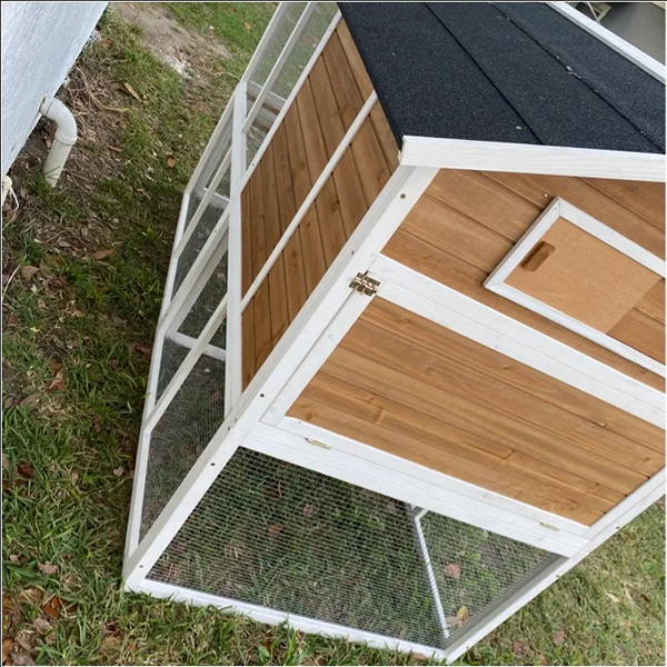 【Home&Garden】【Best Sellers】Shanae Walk In Chicken Coop with Chicken Run