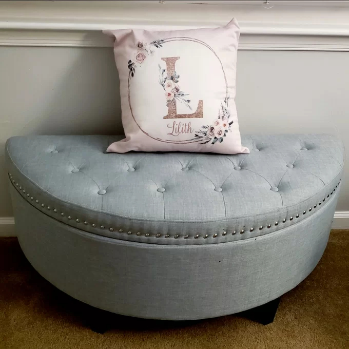 【Furniture】Roxann Upholstered Flip Top Storage Bench NKmarkets