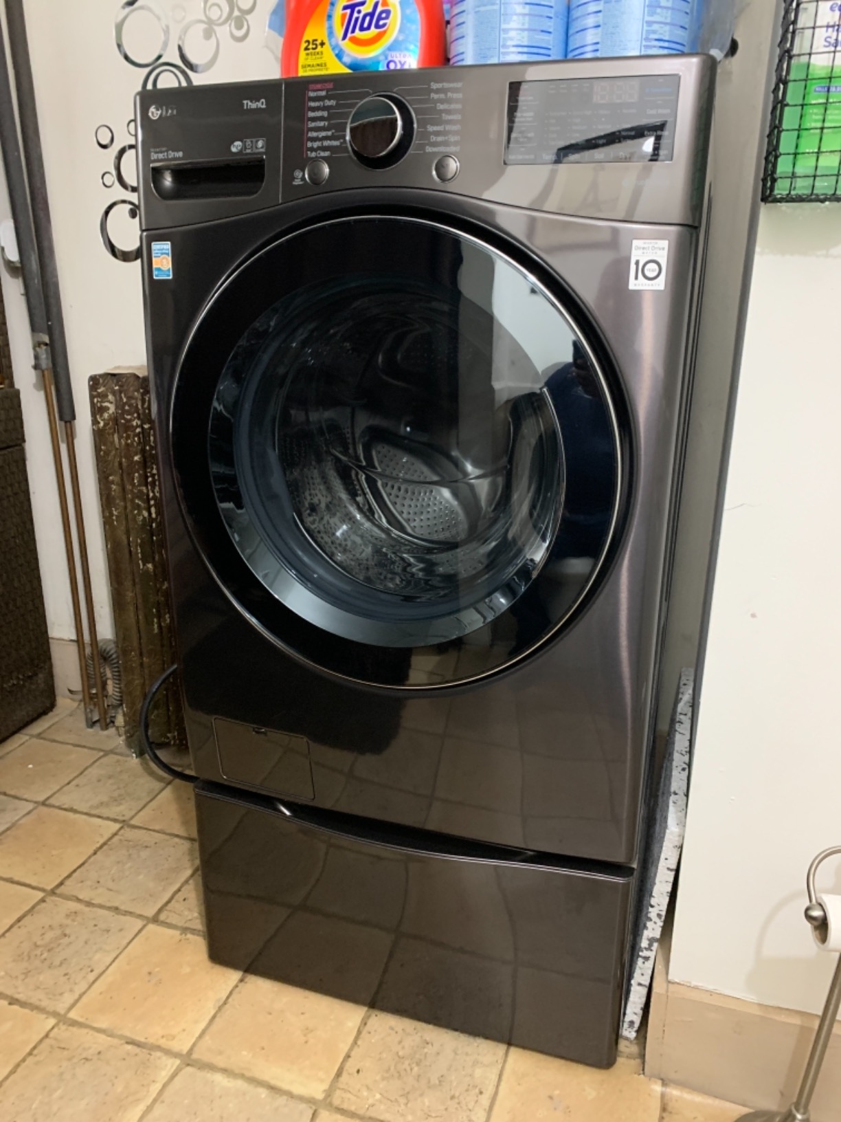 【Appliances】4.5 cu.ft. Smart WiFi Enabled AllInOne Washer/Dryer with