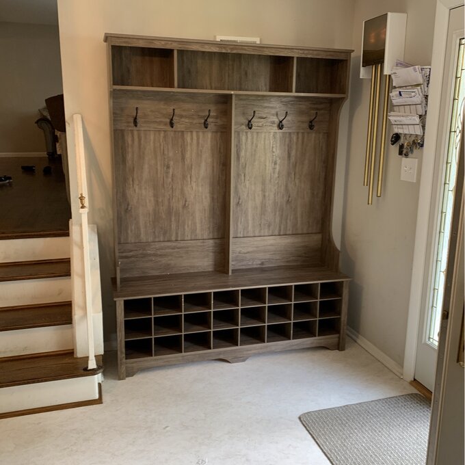 【Furniture】Gracie 60'' Wide Hall Tree with Bench NKmarkets