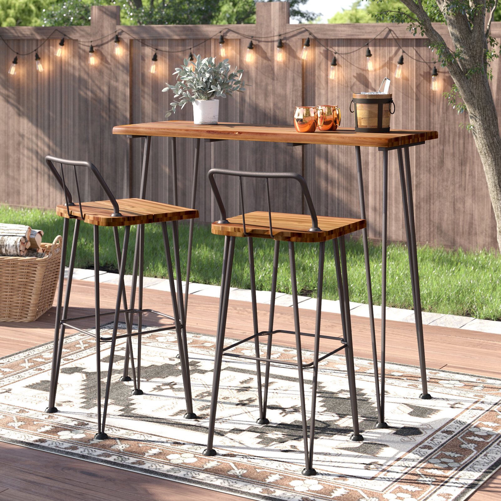 【Home&Garden】Loya Outdoor Bar Set NKmarkets