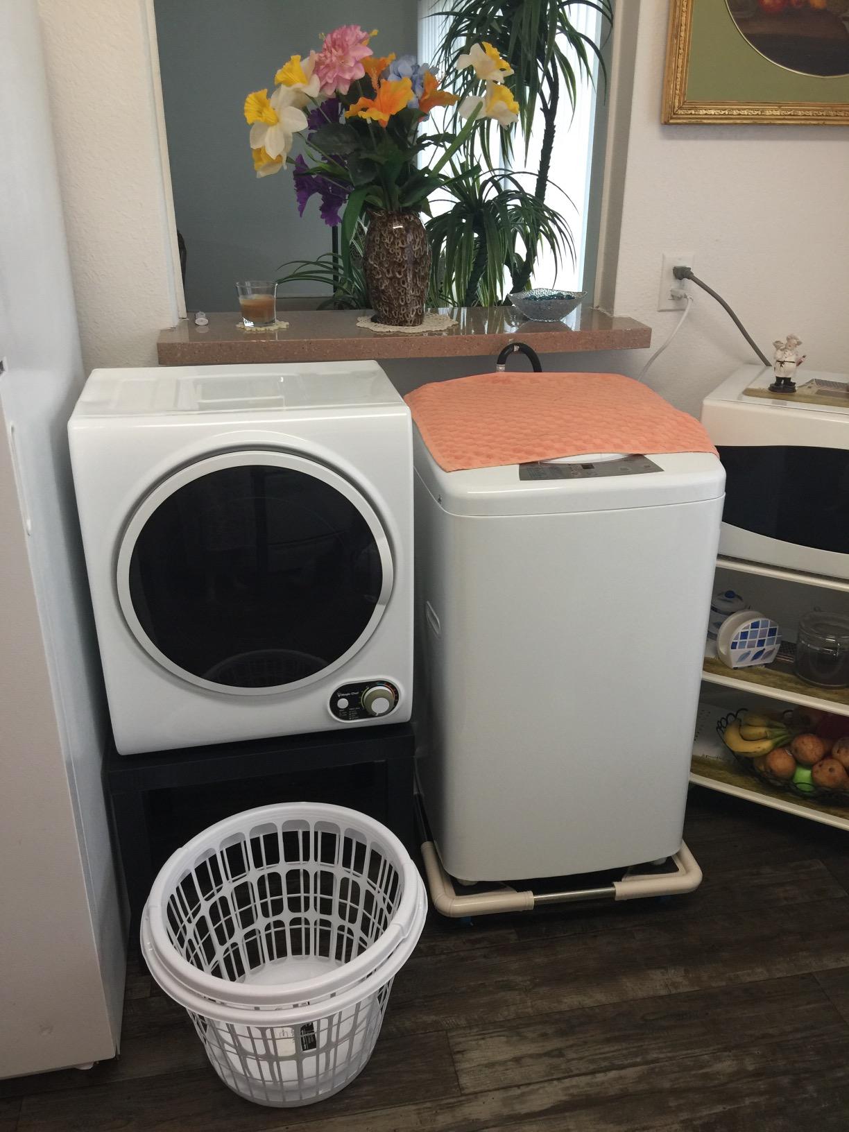 【Appliances】Magic Chef Compact Electric White MCSDRY15W 1.5 cu. ft