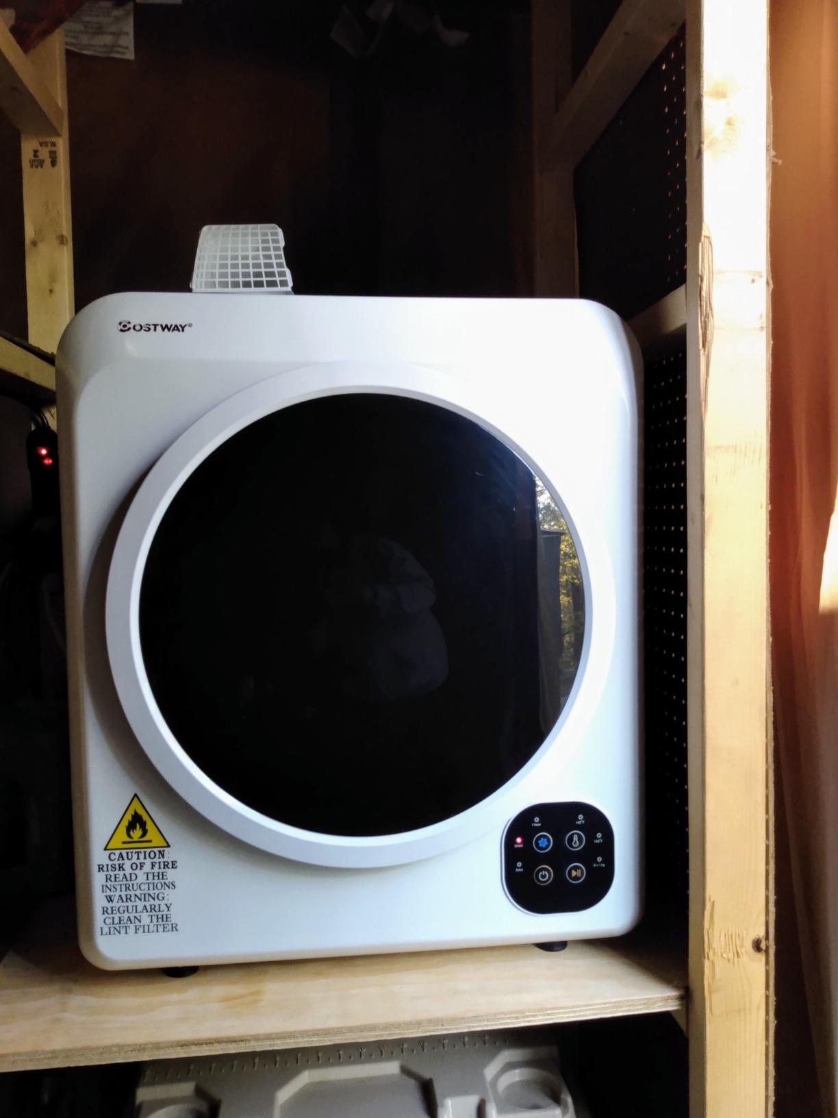 【Appliances】COSTWAY 1700W Electric Portable Clothes Dryer, 13.2 lbs