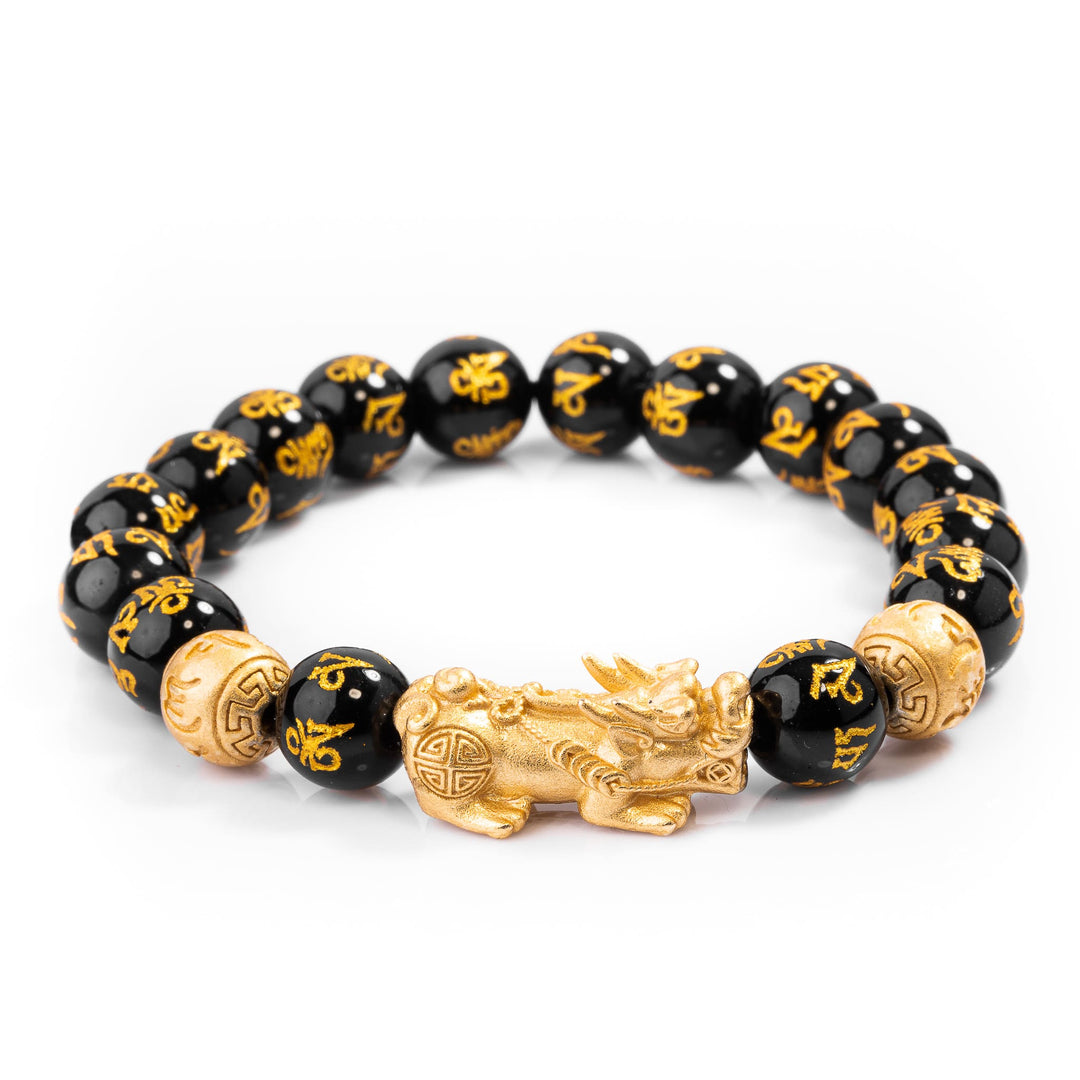 Pixiu Black Obsidian Bracelet for Wealth