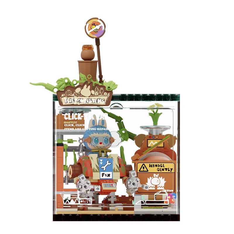 POP MART LABUBU THE MONSTERS Forest Secret Base Building block gift