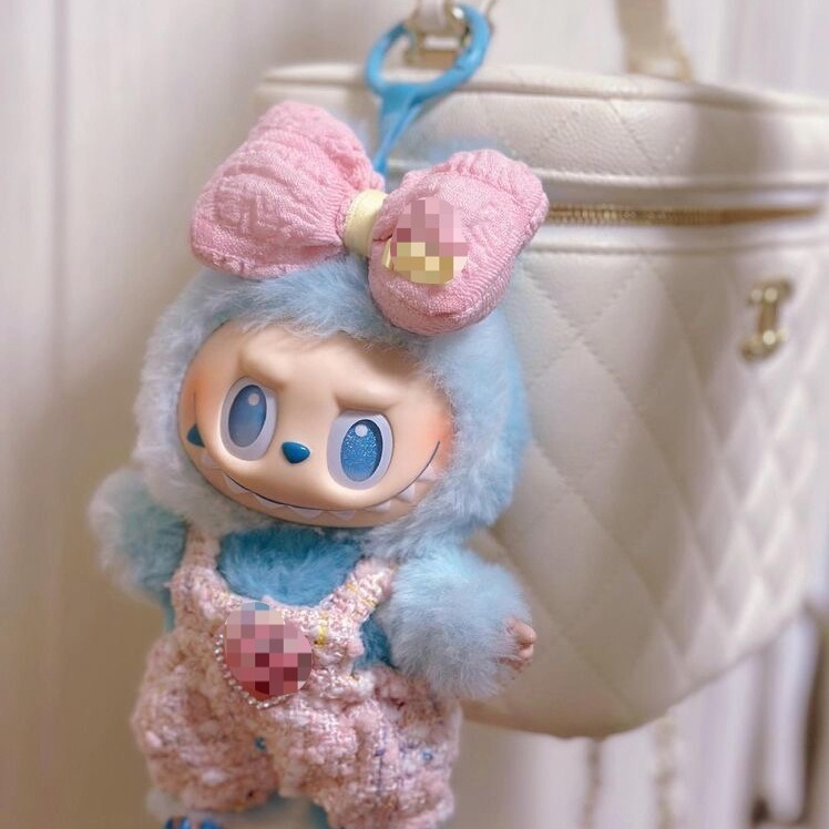 Genuine labubu rabub 3.0 plush doll pendant vinyl doll bag pendant keychain third generation