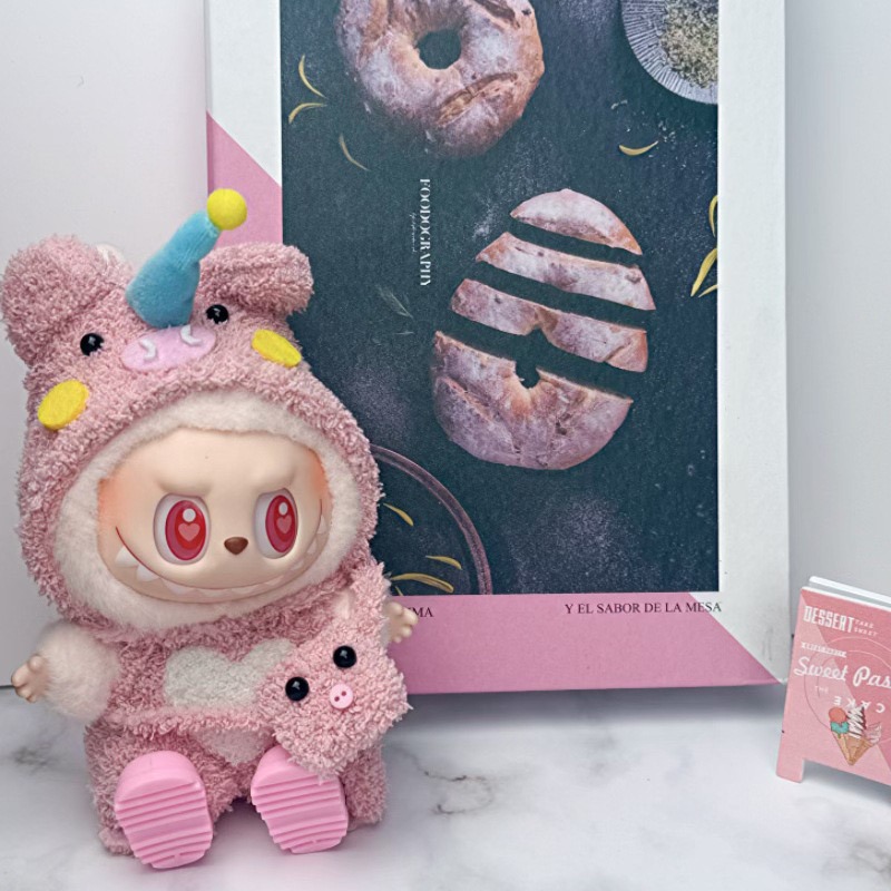 Plush seriesShu Applicable to labubu clothes plush vinyl sitting party one, two or three generations