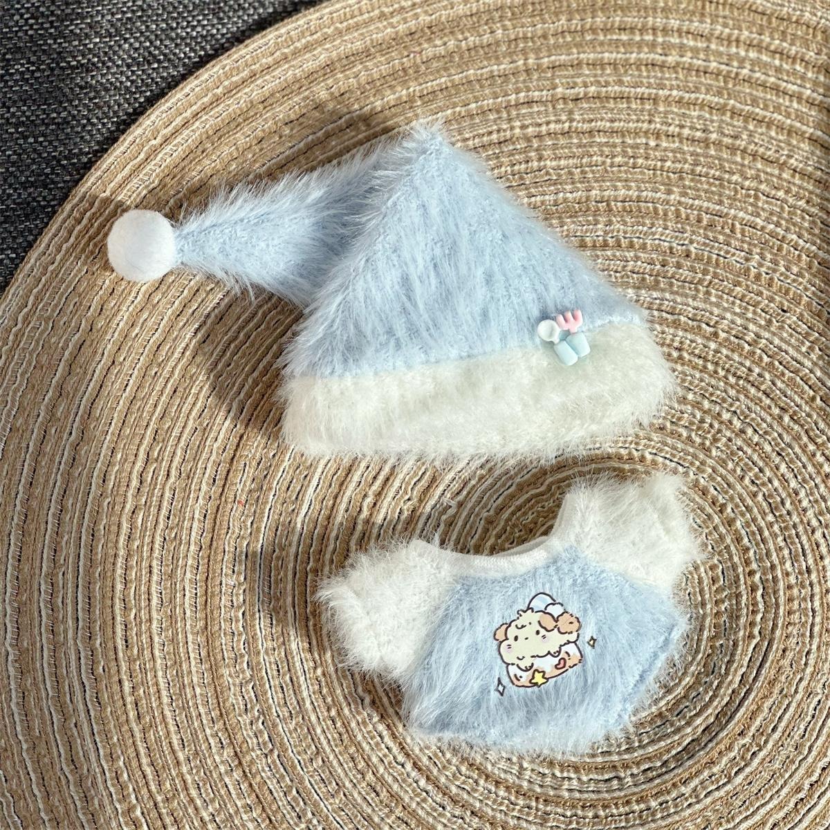 One and two generations of labubu vinyl doll baby clothes sitting party labubu sitting doll for one-piece clothes winter