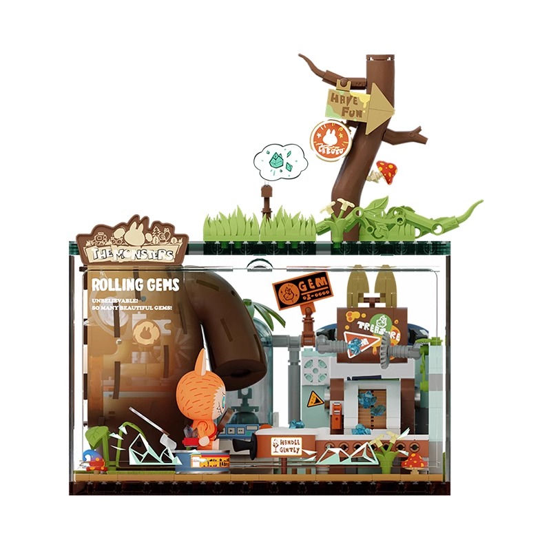 POP MART LABUBU THE MONSTERS Forest Secret Base Building block gift