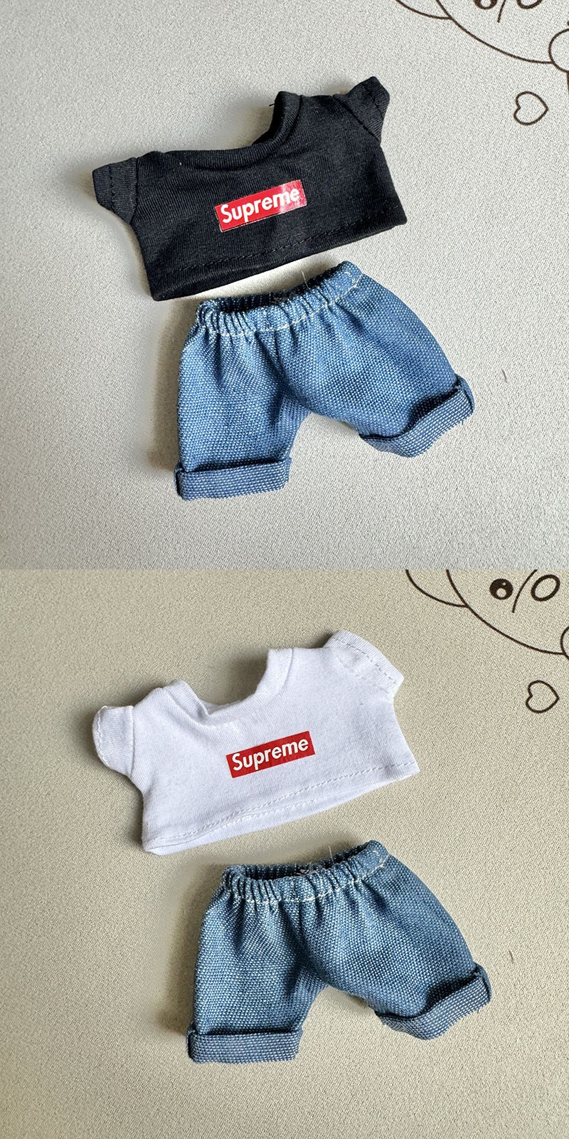 [Clothes only] First and second generation Labubu clothes pendant Labubu sitting party baby clothes supreme suit cute