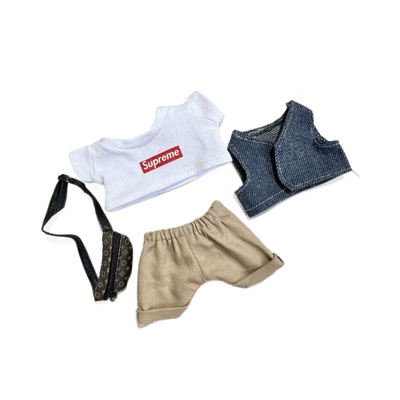 [Clothes only] First and second generation Labubu clothes pendant Labubu sitting party baby clothes supreme suit cute