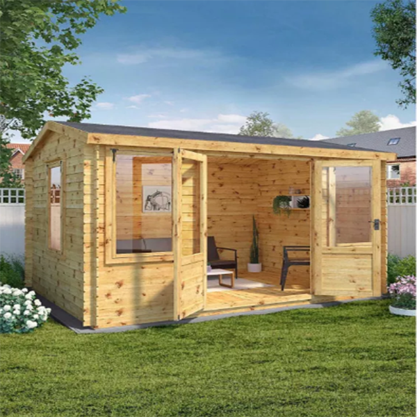 【Storage shed】Mercia 4M x 3m Grizedale Log Cabin -- 19mm