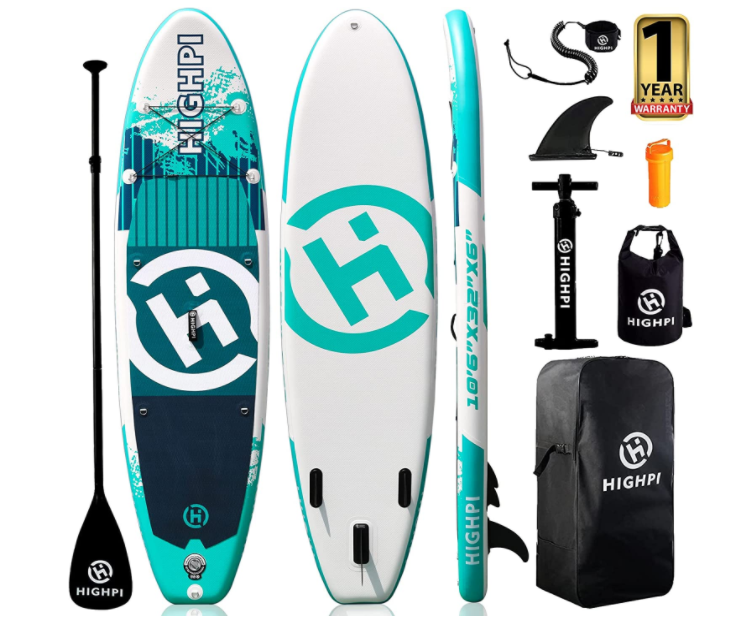 Highpi inflatable vertical paddle board 10'6 '' / 11 'advanced sup w ...