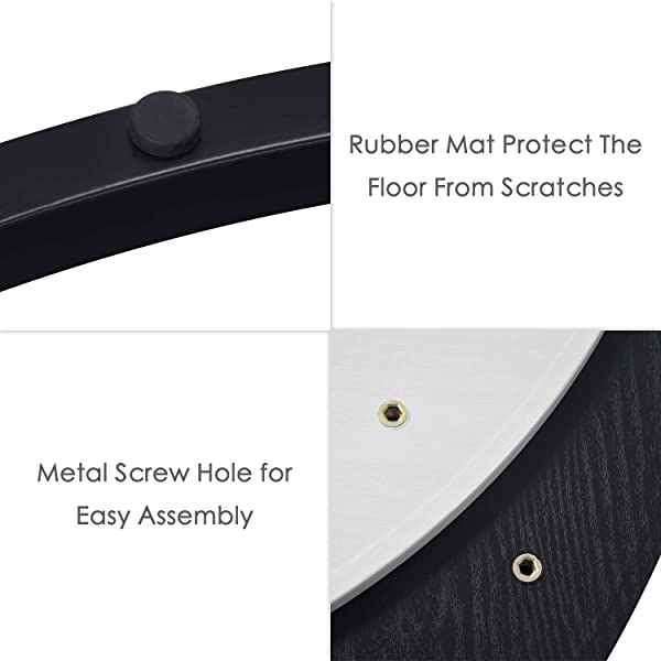 Round Coffee Table, Nesting Tables Set of 2, Large Ø 34.0", Small Ø