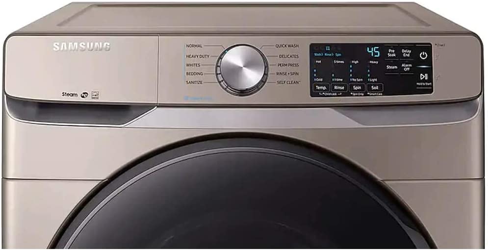 Samsung WF45R6100AC 4.5 Cu. ft. Champagne Front Load Washer with Steam