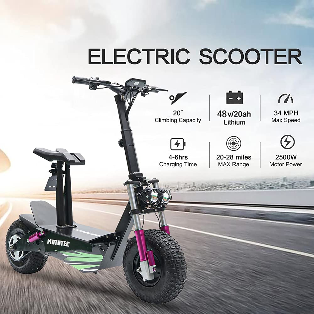 【Sports&Outdoors】Electric Fat Tire Scooter - Foldable 2500W Motor ...