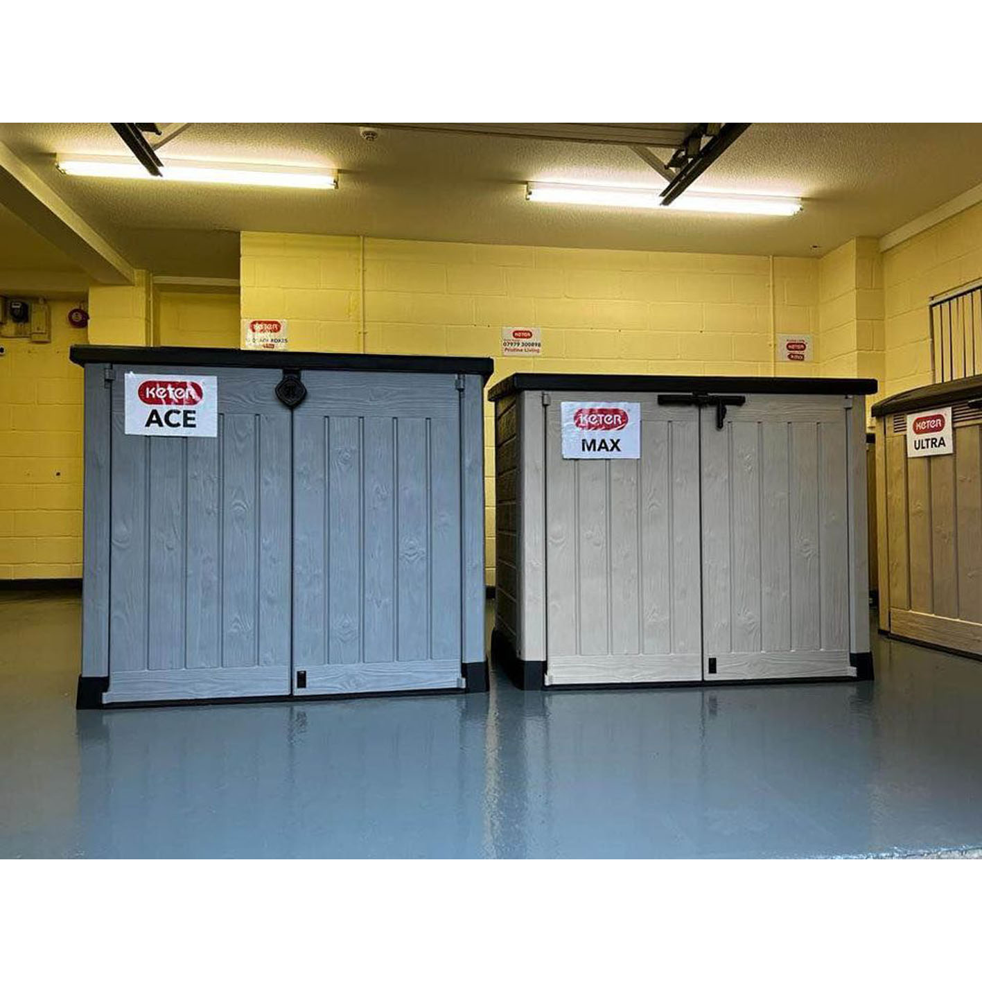 Keter Store It Out Max 1200L Outdoor Garden & Wheelie Bin Storage Shed Brown/Beige ️PROMOTIONS