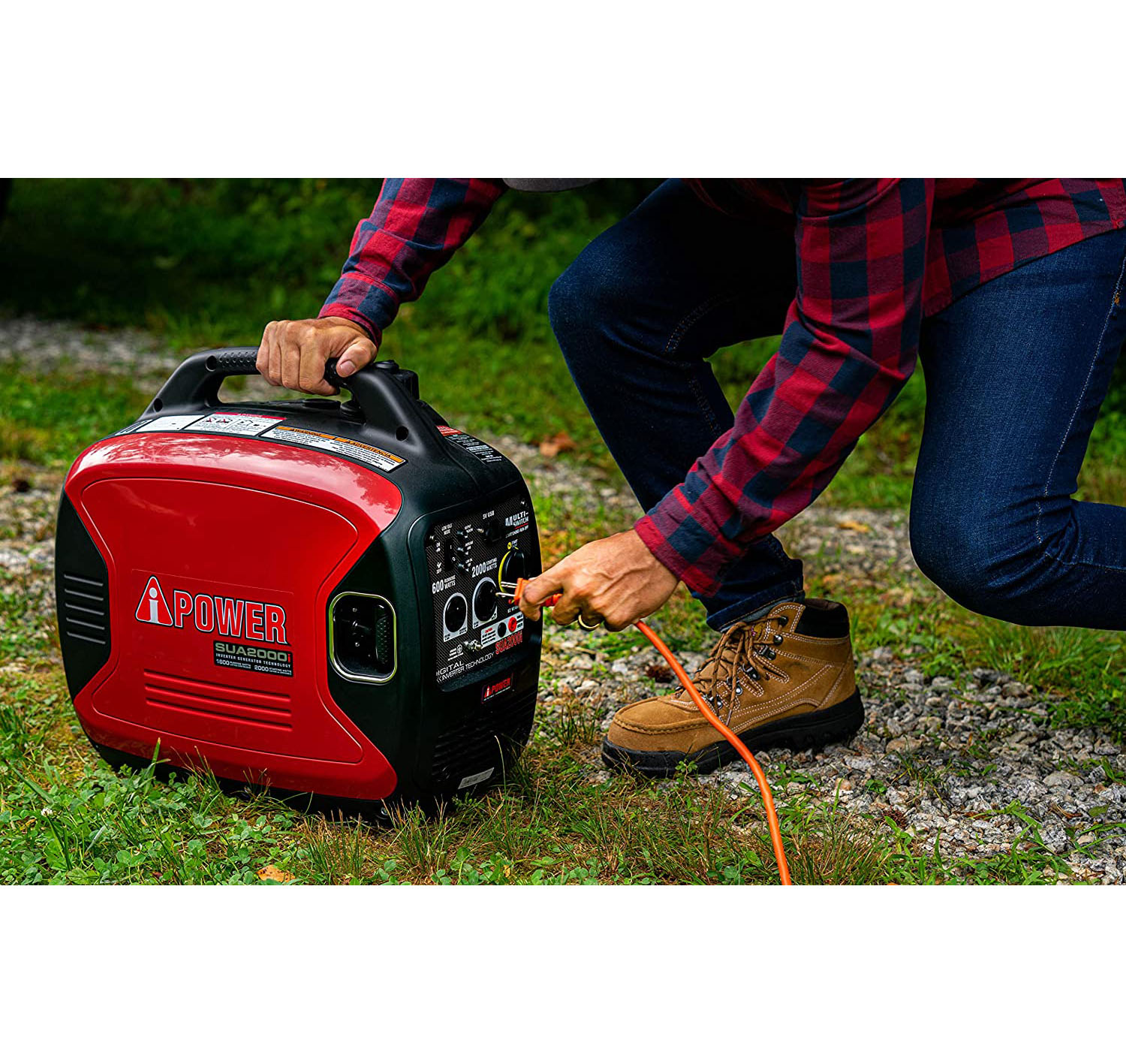 AiPower Portable Inverter Generator, 2000W UltraQuiet RV Ready, EPA