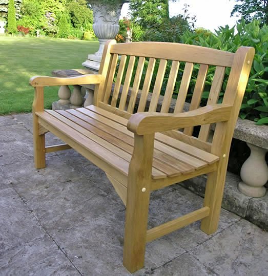 Heritage oak best sale garden bench