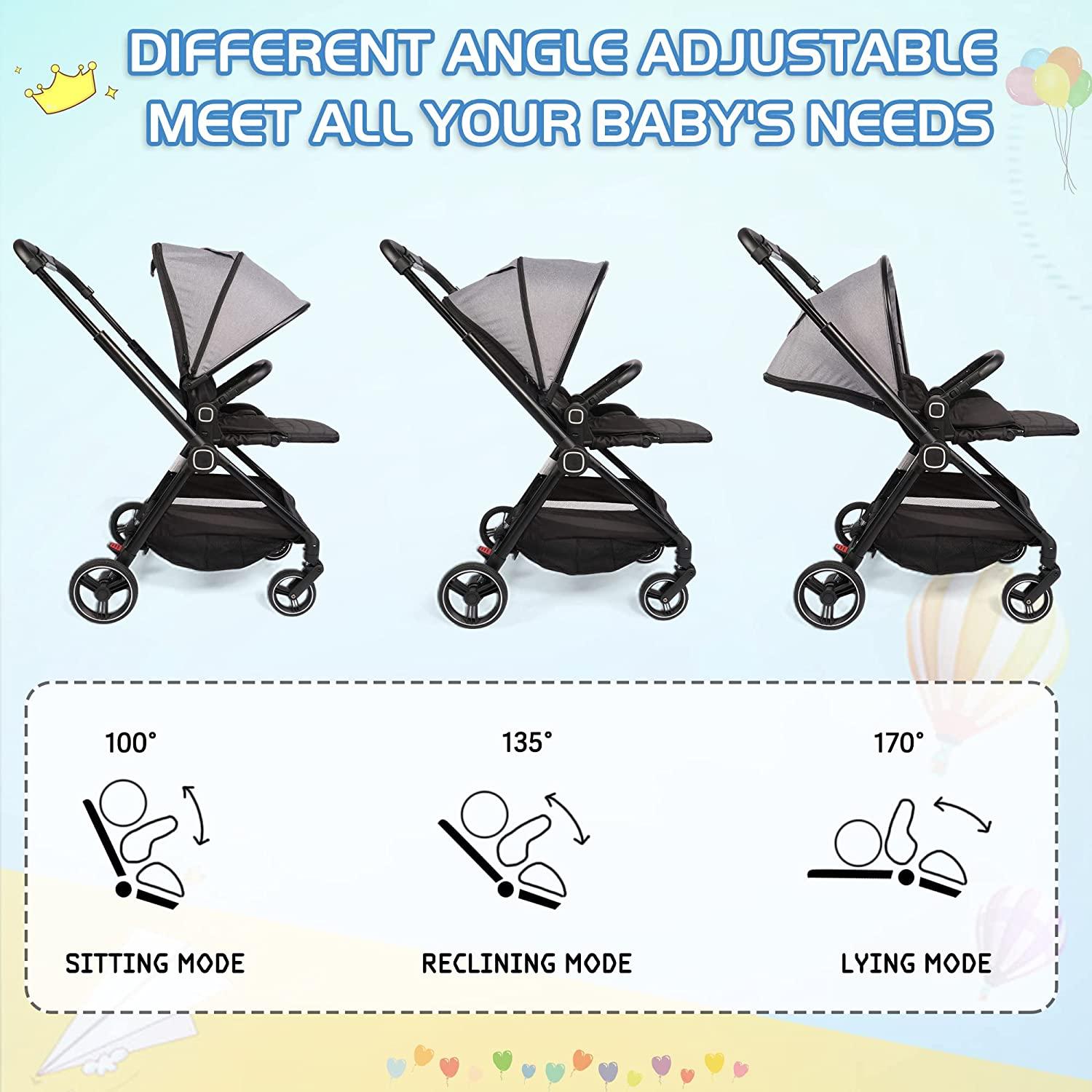 2 in 1 Convertible Baby Stroller Carriage to Stroller