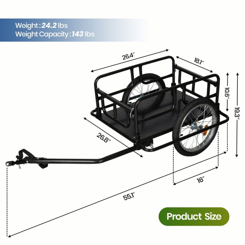 Foldable Bike Cargo Trailer