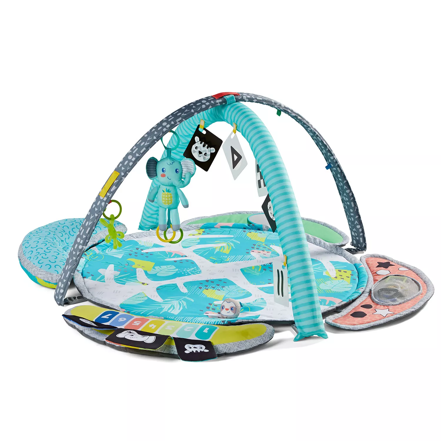 Infantino 5in1 Epic Developmental Learning Gym 3 Play Modes, 5 MustHave Baby Basics, Prop