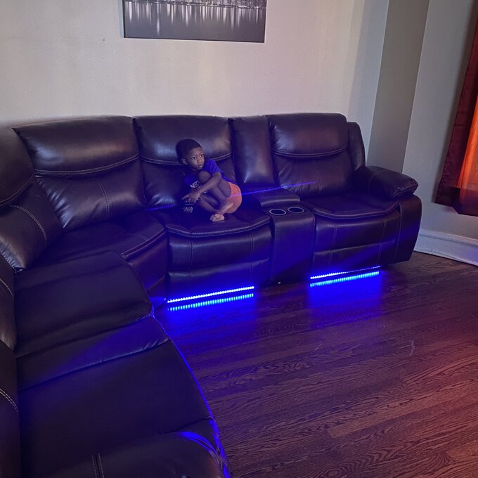 【Furniture】Mirabel 3 Piece Vegan Leather Sectional EconMarket