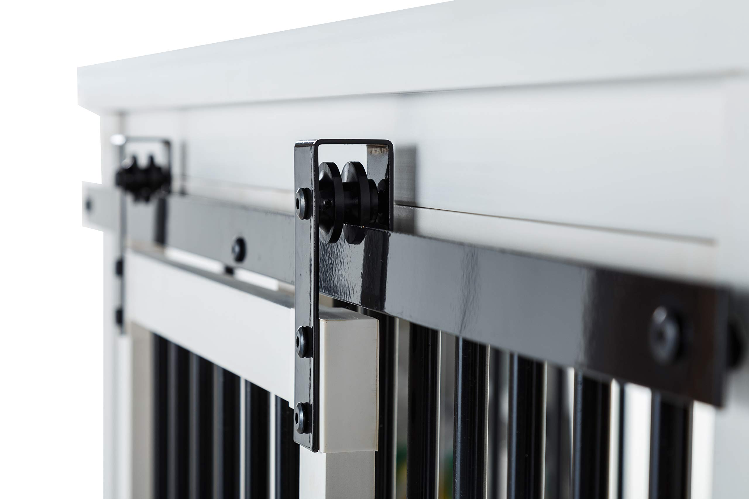 【Home&Garden】Homestead Sliding Barn Door Furniture Style Dog Crate