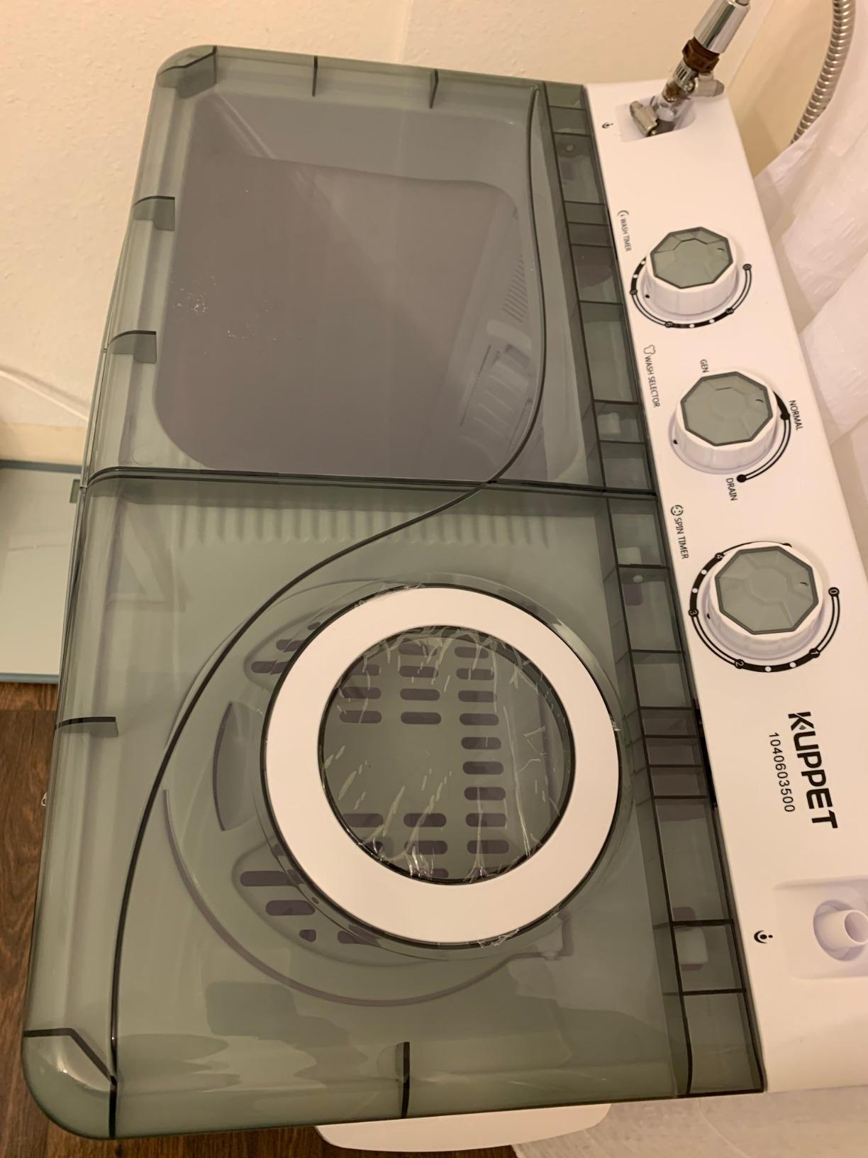 【Appliances】KUPPET Compact Twin Tub Portable Mini Washing Machine 26lbs