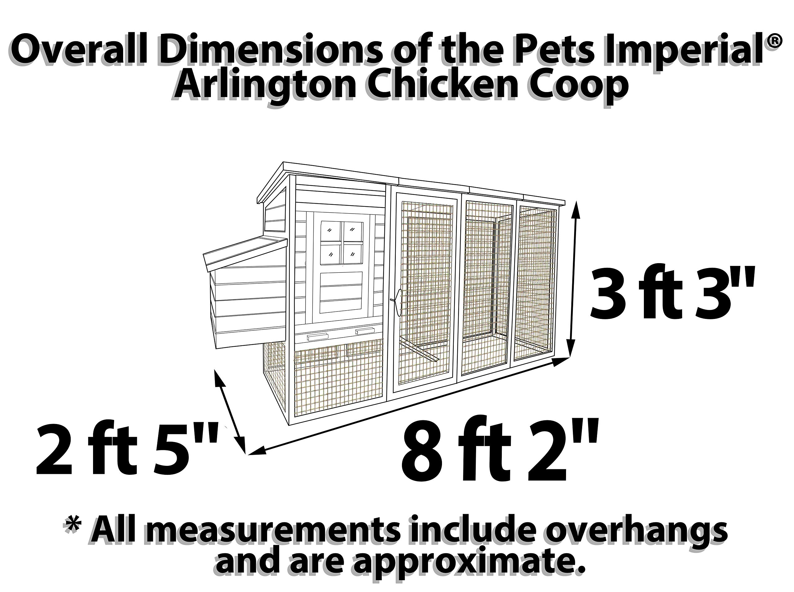 【Home&Garden】Arlington Chicken Coop with Extra Long Run 8ft2.5m