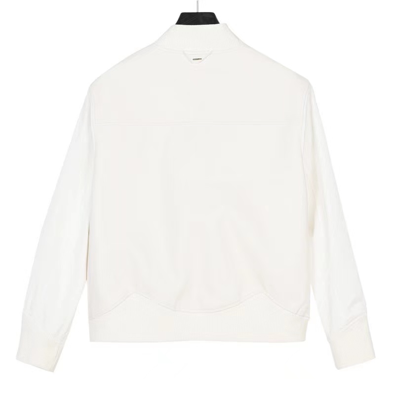 Louis Vuitton 23Fw reversible leather and nylon belted jacket