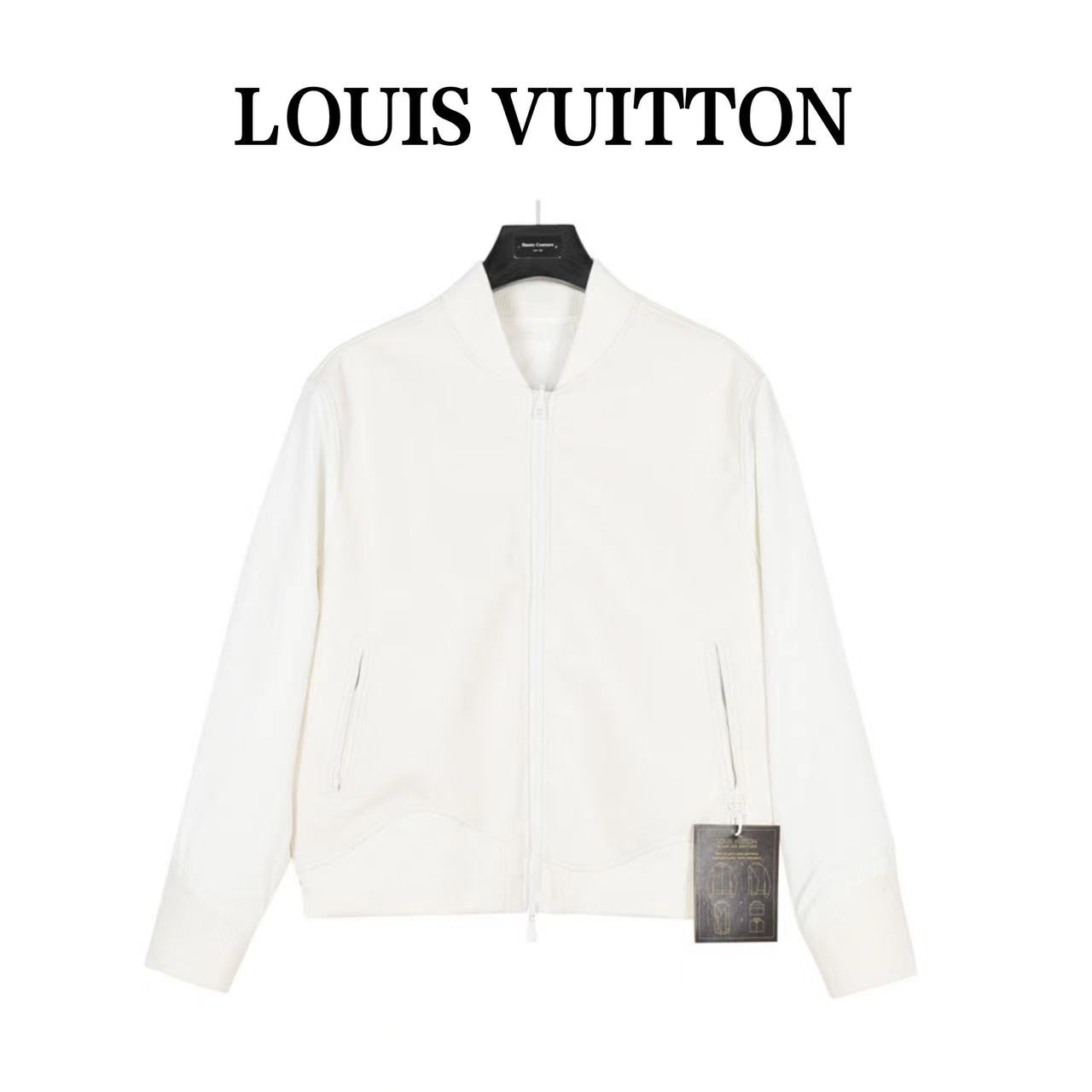 Louis Vuitton 23Fw reversible leather and nylon belted jacket
