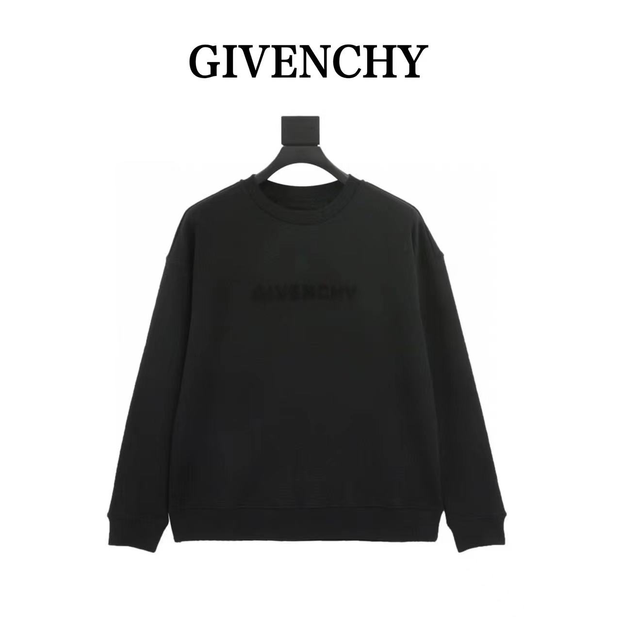 Givenchy GVC 23FW towel embroidered letters 4G round neck sweatshirt