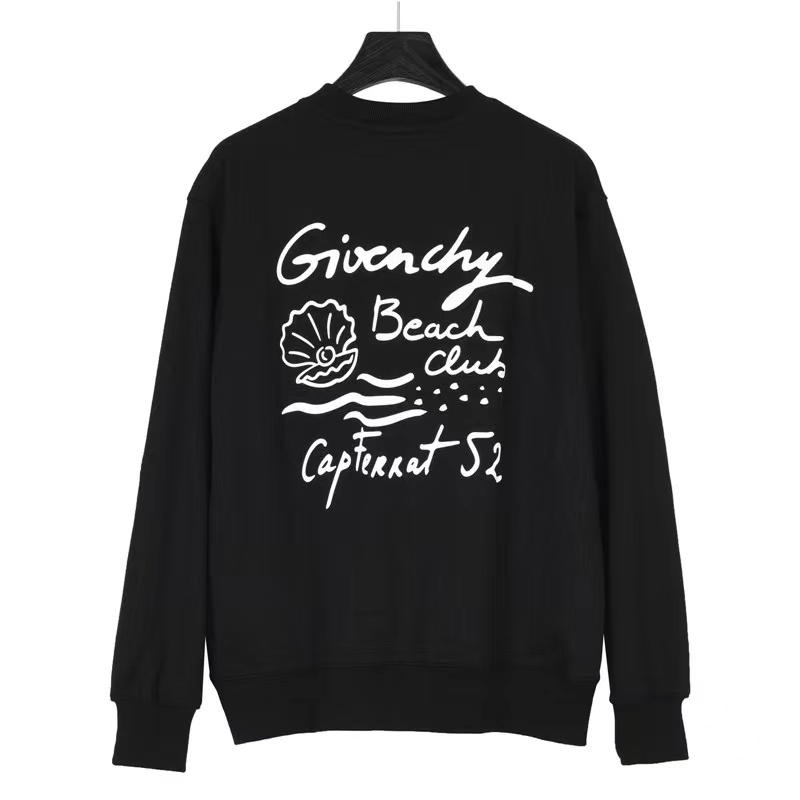 Givenchy 23FW shell print crew neck sweatshirt