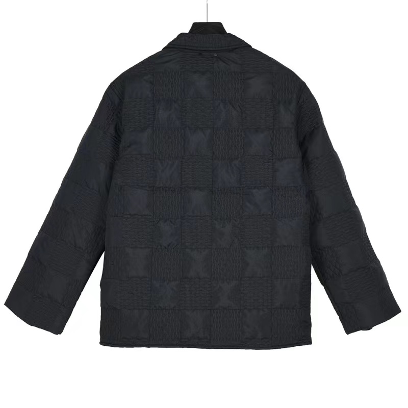 Louis Vuitton 23Fw three-dimensional checkerboard cotton jacket