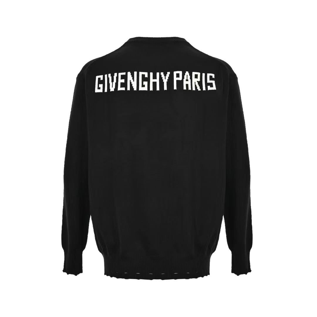 Givenchy 23Fw jacquard 4G logo crew neck sweater