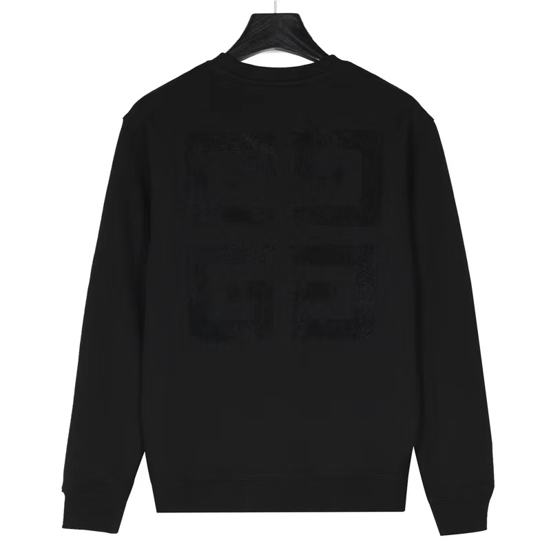 Givenchy 23Fw towel embroidered letter logo round neck sweatshirt