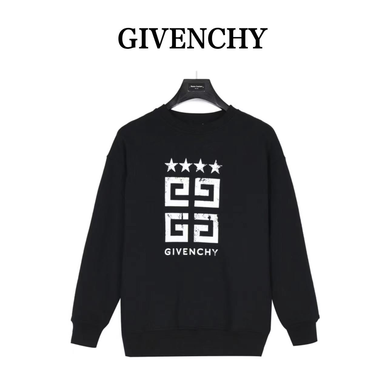 Givenchy 23ss 4Glogo printed crew neck sweatshirt