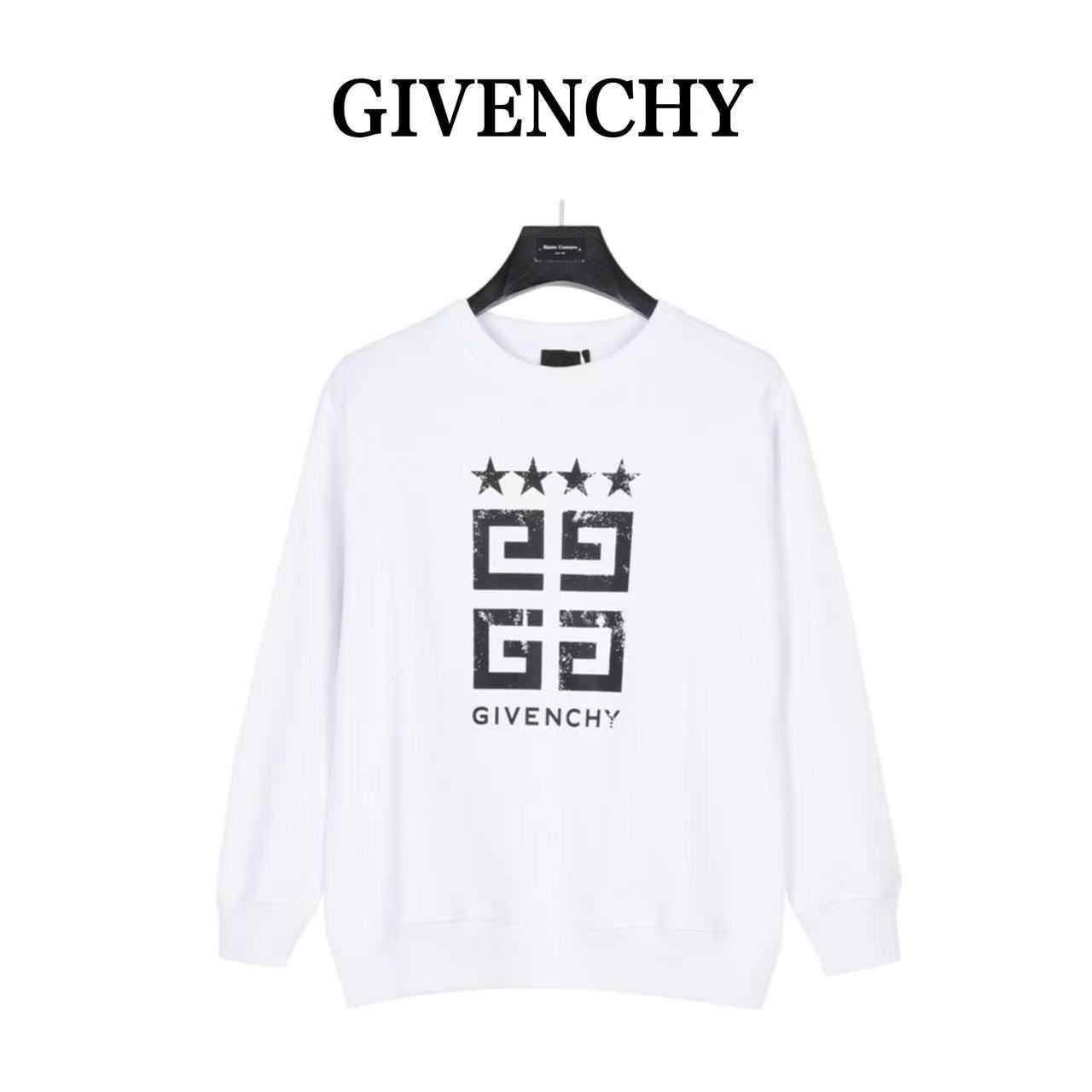 Givenchy 23ss 4Glogo printed crew neck sweatshirt